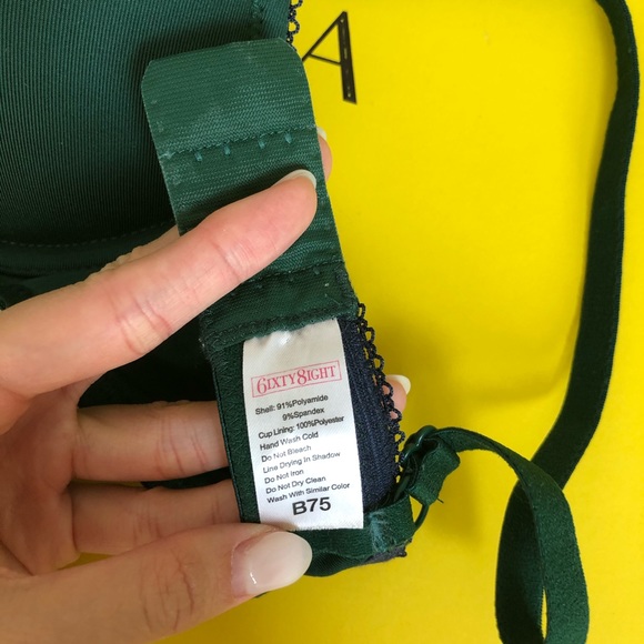 Sixty eight dark green bra - Picture 2 of 3